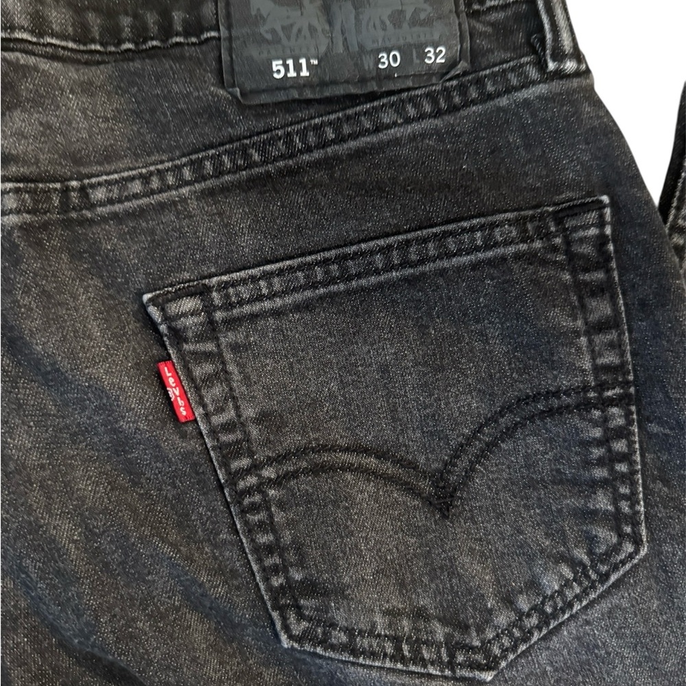 Levi's Men's Dark Gray Slim Jeans 511 30x32